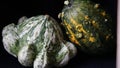 Two gourds arrangement ÃÂ®n lowlight Royalty Free Stock Photo