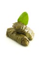 Two Grape Leaves Stuffed Rolls Royalty Free Stock Photo