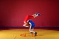 Two greco-roman wrestlers Royalty Free Stock Photo