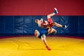 Two greco-roman wrestlers Royalty Free Stock Photo