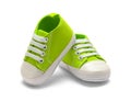 Two Green Baby Shoes
