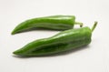 Two Green bell pepper Royalty Free Stock Photo