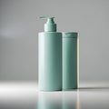 Two Green Cosmetic Containers Royalty Free Stock Photo