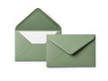 Two green envelopes Royalty Free Stock Photo