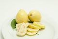 Two Guava Fruits With Slices