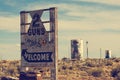 Two Guns Ghost Town along Route 66 Royalty Free Stock Photo