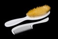 Two hairbrushes Royalty Free Stock Photo