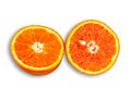 Two Half of blood red orange Royalty Free Stock Photo