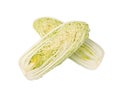 Two Halves of Chinese Cabbage, Napa Cabbage or Wombok