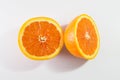 Two halves orange Royalty Free Stock Photo