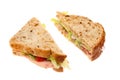 Two halves of a sandwich Royalty Free Stock Photo