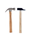 Two hammer metal and wood