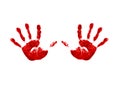 Two handprints