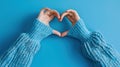 The Heart-Shaped Hand Gesture.AI generated image Royalty Free Stock Photo