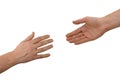 Two hands (help) Royalty Free Stock Photo