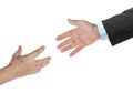 Two hands - help Royalty Free Stock Photo