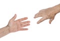 Two hands - help Royalty Free Stock Photo