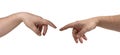 Two hands isolated Royalty Free Stock Photo
