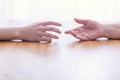 Two hands isolated Royalty Free Stock Photo