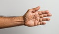 Two hands reaching out, symbolizing love and cooperation generated by AI Royalty Free Stock Photo