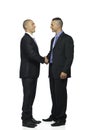 Two handsome men making a deal Royalty Free Stock Photo