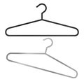 Two hangers in vector