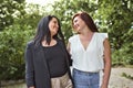 Two happy beautiful girls having fun outdoor Royalty Free Stock Photo