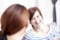 Two happy female friends with coffee cups Royalty Free Stock Photo