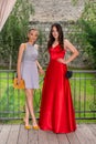 Elegant Duo: High School Graduates Embrace Fashion