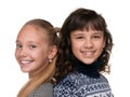 Two happy girls Royalty Free Stock Photo