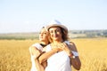 Middle age woman with her adult daughter in sunset light Royalty Free Stock Photo