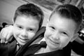 Two Happy Young Boys Royalty Free Stock Photo