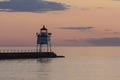 Two Harbors Breakwater Lighthouse Royalty Free Stock Photo