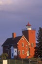 Two Harbors Light Station along Agate Bay on Lake Superior, MN Royalty Free Stock Photo