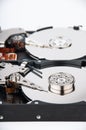 Two hard disk drives closeup Royalty Free Stock Photo