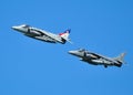 Two Harrier Jump Jets Royalty Free Stock Photo