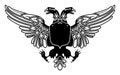 Two headed eagle coat of arms Royalty Free Stock Photo
