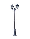 Two headed street lamp.