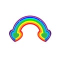 Two heart rainbow. Very cool vector is when we actually combined the two hearts together with a rainbow, the combination, the blen Royalty Free Stock Photo