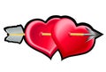 Two heart2 Royalty Free Stock Photo
