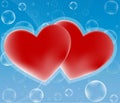 Two hearts Royalty Free Stock Photo