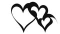 Two Hearts Clipart Clipart Royalty Free Stock Photo