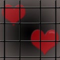 Two hearts and a prison bar