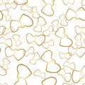 Two Hearts Seamless Pattern Romantic Wrapping Texture Royalty Free Stock Photo