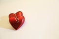 Two hearts on Valentine`s Day Royalty Free Stock Photo