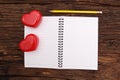 Two hearts, Valentines day background Royalty Free Stock Photo