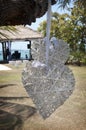 Two Hearts Wedding Decoration Swinging from Tree