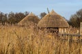 Two new hideouts at Westhay Nature reserve Royalty Free Stock Photo