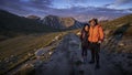 Two Hikers on Mount Antero Trail