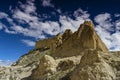 Castle ruins of upper Mustang , Lo Manthang , Upper Mustang trekking , Nepal Royalty Free Stock Photo